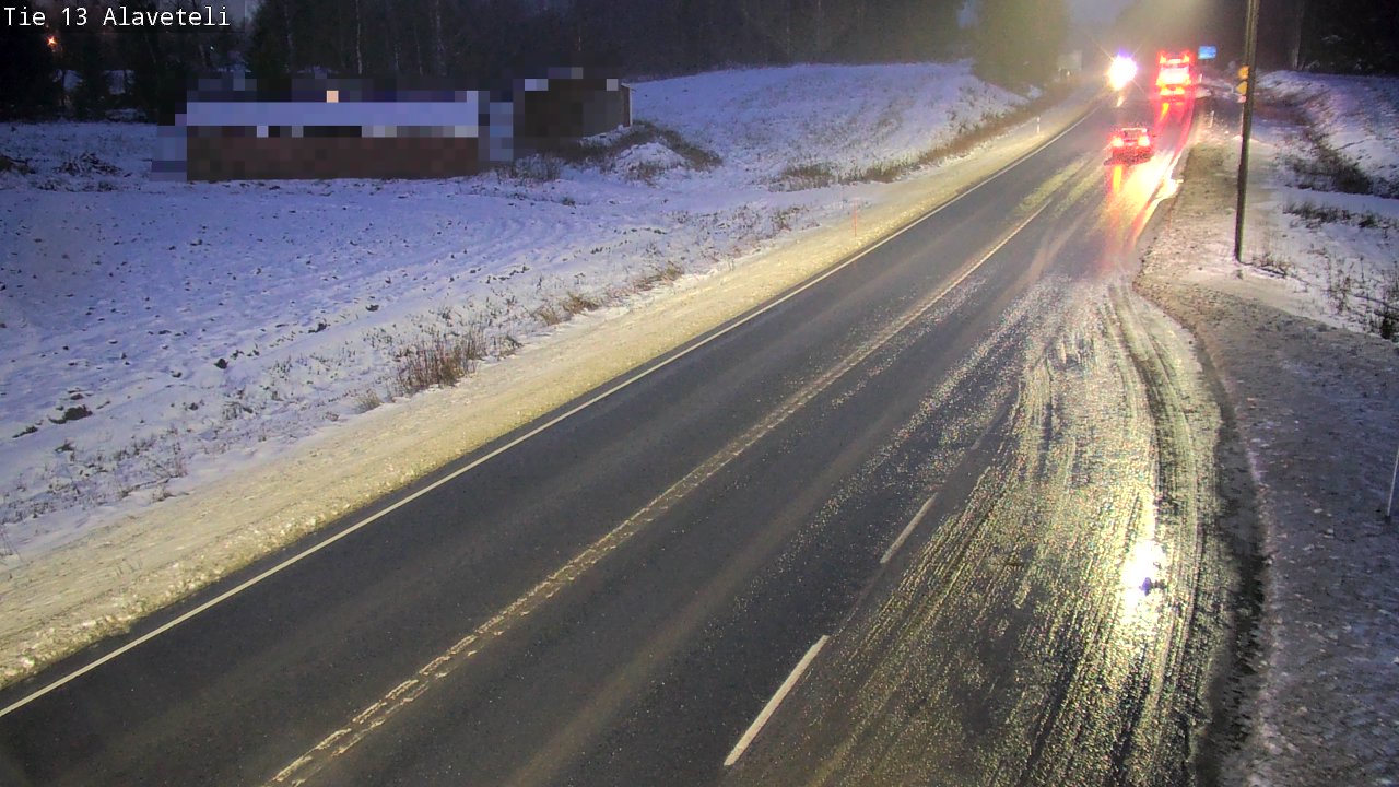 Weather Camera Image Väg 13 Kronoby Nedervetil, Kruunupyy, Pohjanmaa