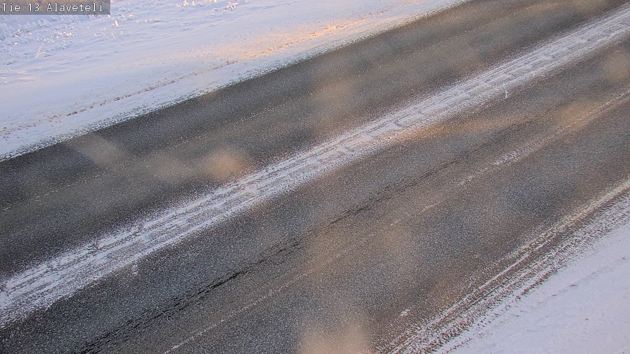 Weather Camera Image Väg 13 Kronoby Nedervetil, Kruunupyy, Pohjanmaa