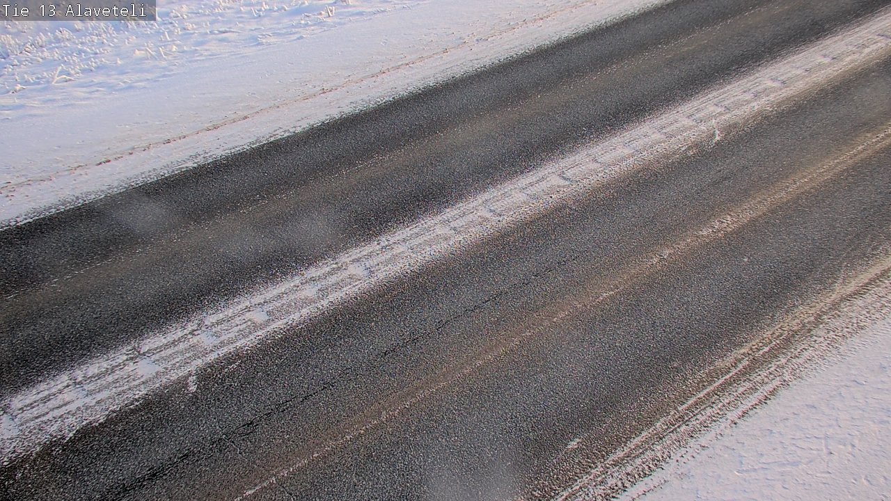 Weather Camera Image Väg 13 Kronoby Nedervetil, Kruunupyy, Pohjanmaa