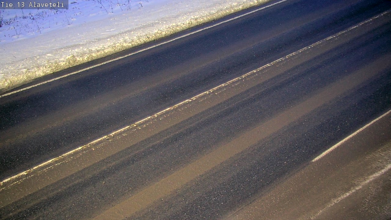 Weather Camera Image Väg 13 Kronoby Nedervetil, Kruunupyy, Pohjanmaa