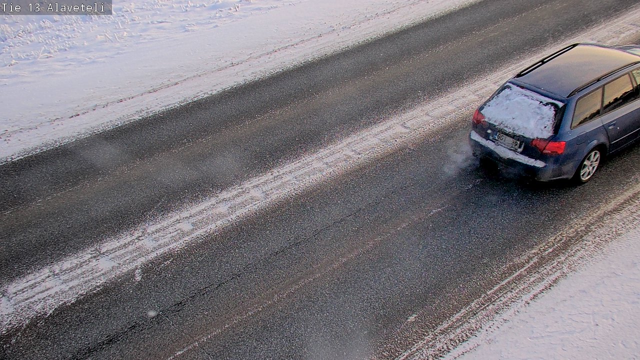 Weather Camera Image Väg 13 Kronoby Nedervetil, Kruunupyy, Pohjanmaa