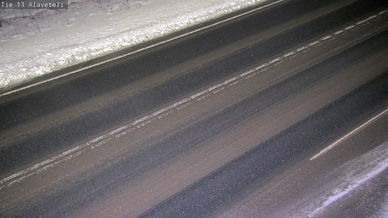 Weather Camera Image Väg 13 Kronoby Nedervetil, Kruunupyy, Pohjanmaa