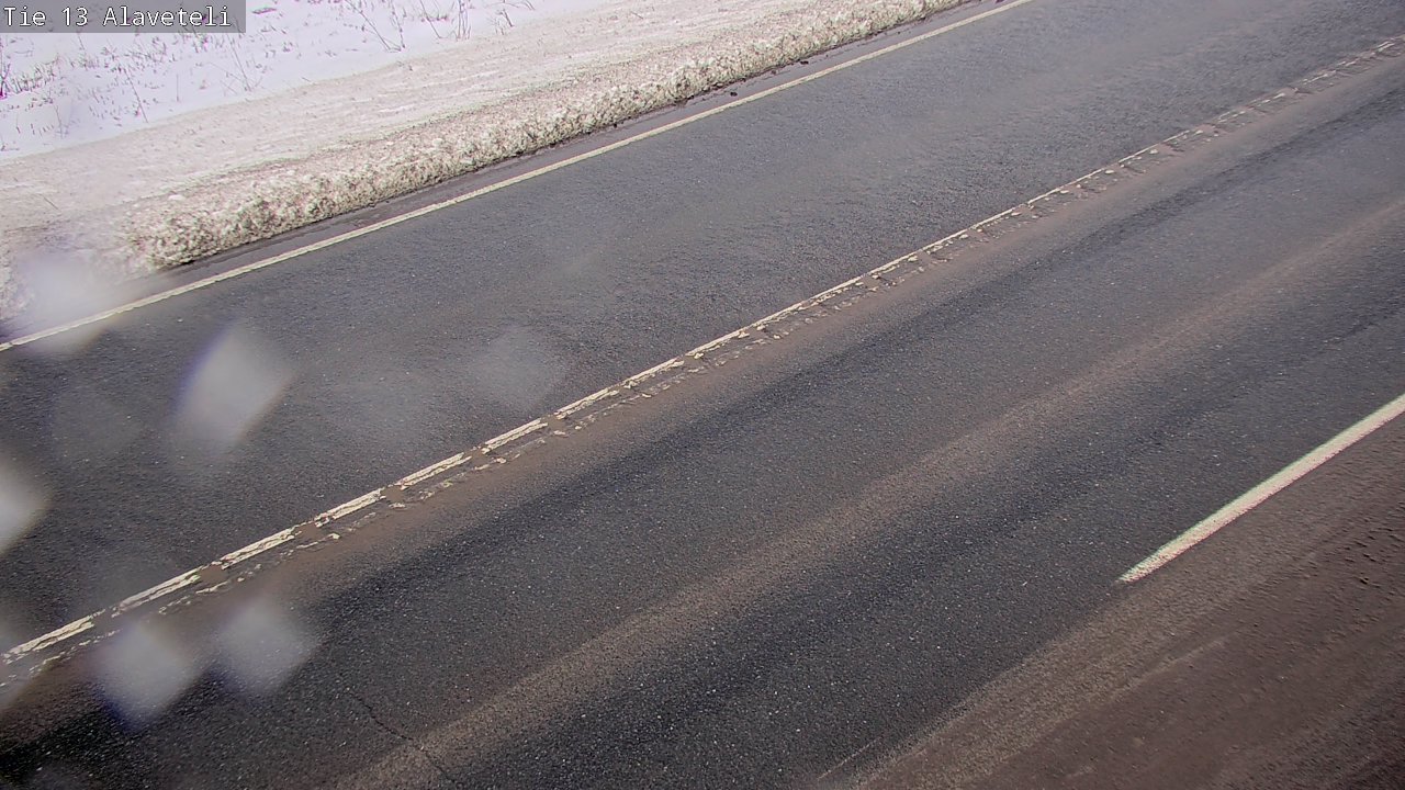 Weather Camera Image Väg 13 Kronoby Nedervetil, Kruunupyy, Pohjanmaa