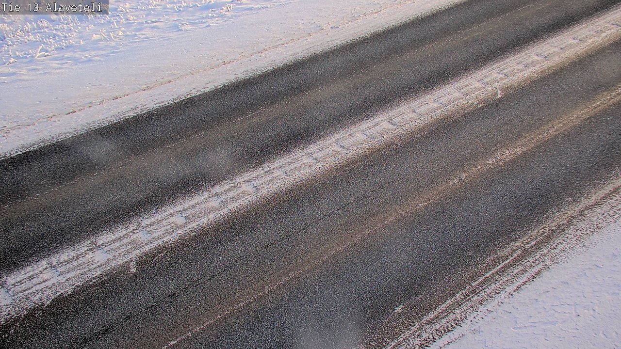 Weather Camera Image Väg 13 Kronoby Nedervetil, Kruunupyy, Pohjanmaa