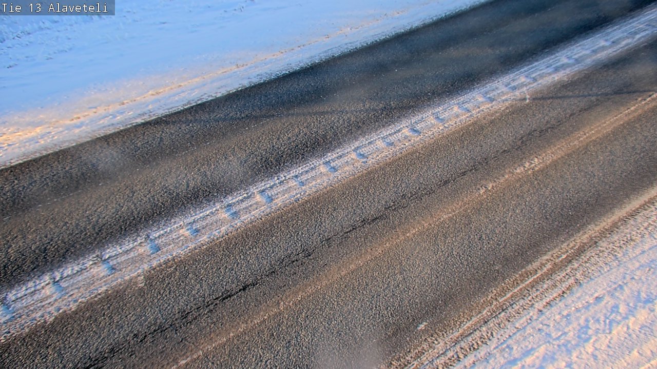 Weather Camera Image Väg 13 Kronoby Nedervetil, Kruunupyy, Pohjanmaa