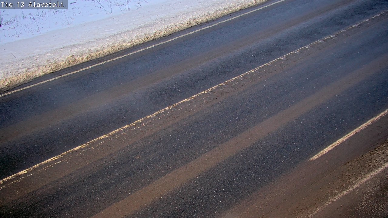 Weather Camera Image Väg 13 Kronoby Nedervetil, Kruunupyy, Pohjanmaa