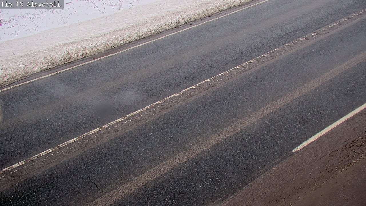 Weather Camera Image Väg 13 Kronoby Nedervetil, Kruunupyy, Pohjanmaa