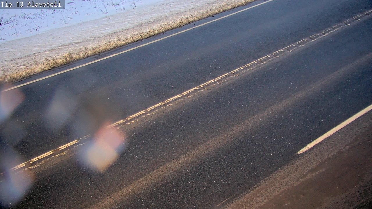 Weather Camera Image Väg 13 Kronoby Nedervetil, Kruunupyy, Pohjanmaa