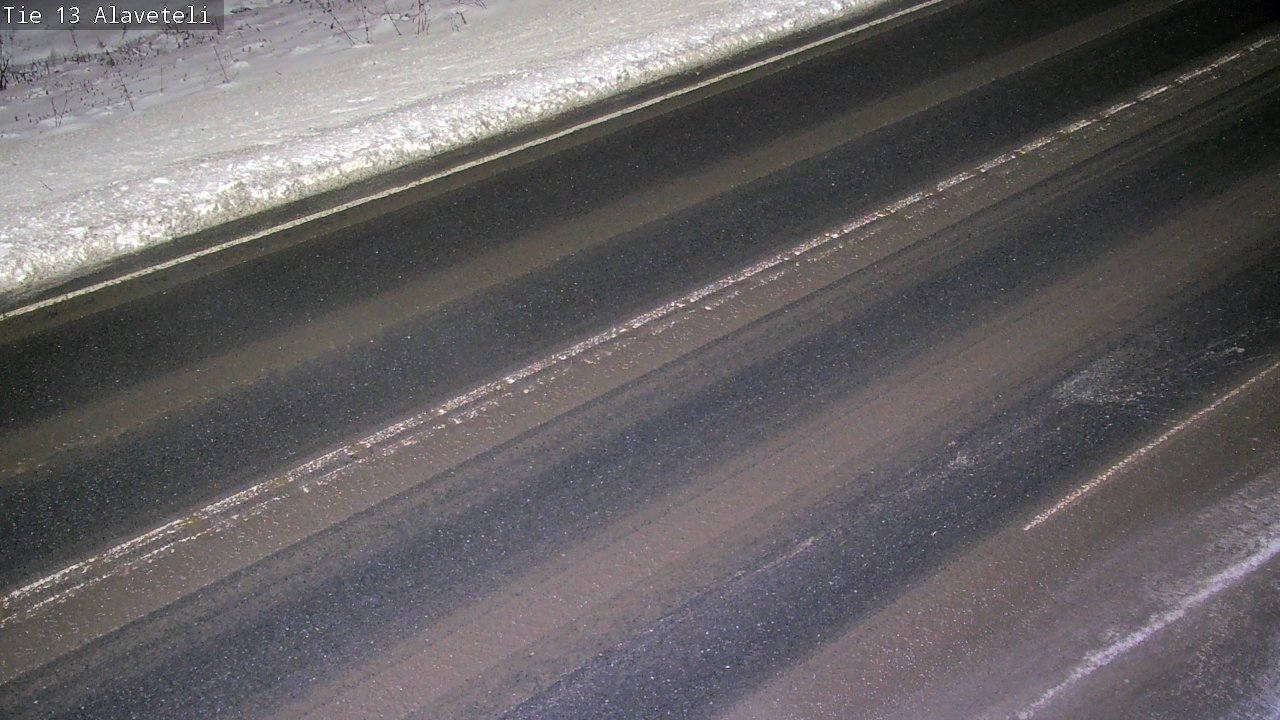 Weather Camera Image Väg 13 Kronoby Nedervetil, Kruunupyy, Pohjanmaa