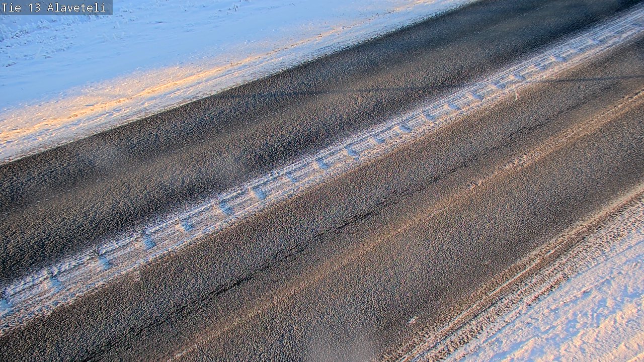 Weather Camera Image Väg 13 Kronoby Nedervetil, Kruunupyy, Pohjanmaa