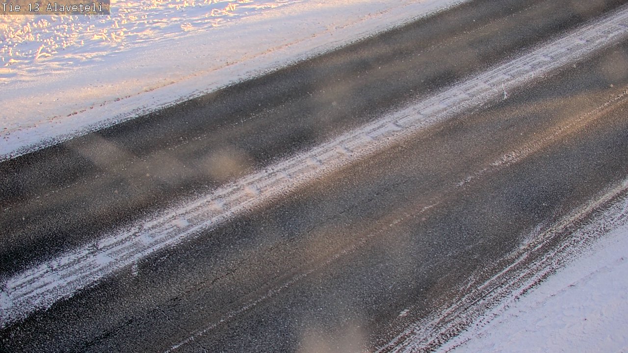 Weather Camera Image Väg 13 Kronoby Nedervetil, Kruunupyy, Pohjanmaa