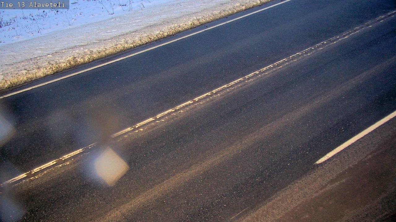Weather Camera Image Väg 13 Kronoby Nedervetil, Kruunupyy, Pohjanmaa