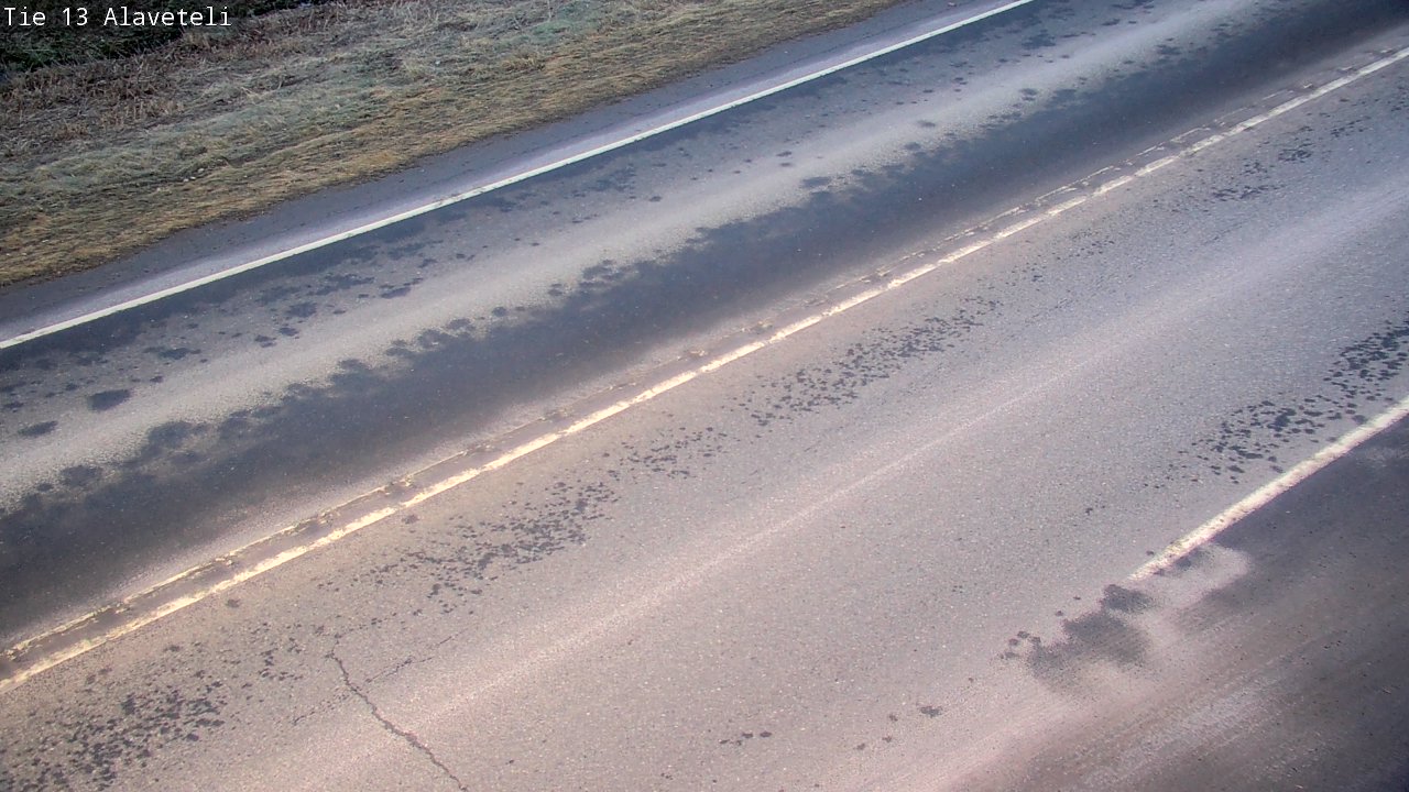 Weather Camera Image Väg 13 Kronoby Nedervetil, Kruunupyy, Pohjanmaa