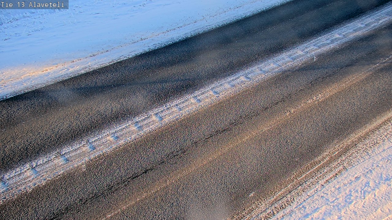 Weather Camera Image Väg 13 Kronoby Nedervetil, Kruunupyy, Pohjanmaa