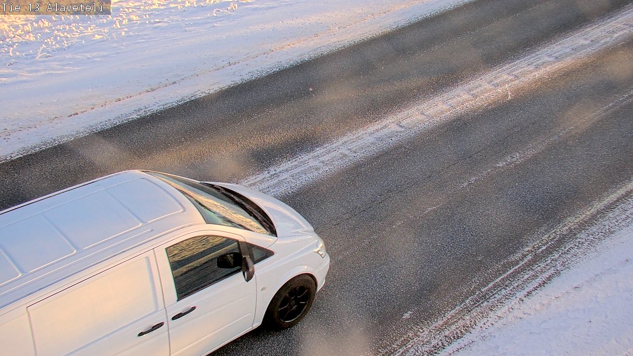 Weather Camera Image Väg 13 Kronoby Nedervetil, Kruunupyy, Pohjanmaa