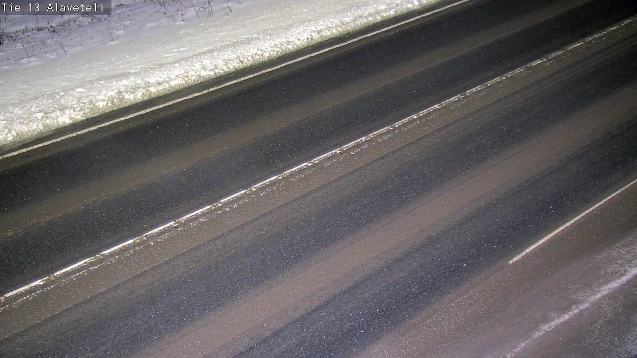 Weather Camera Image Väg 13 Kronoby Nedervetil, Kruunupyy, Pohjanmaa