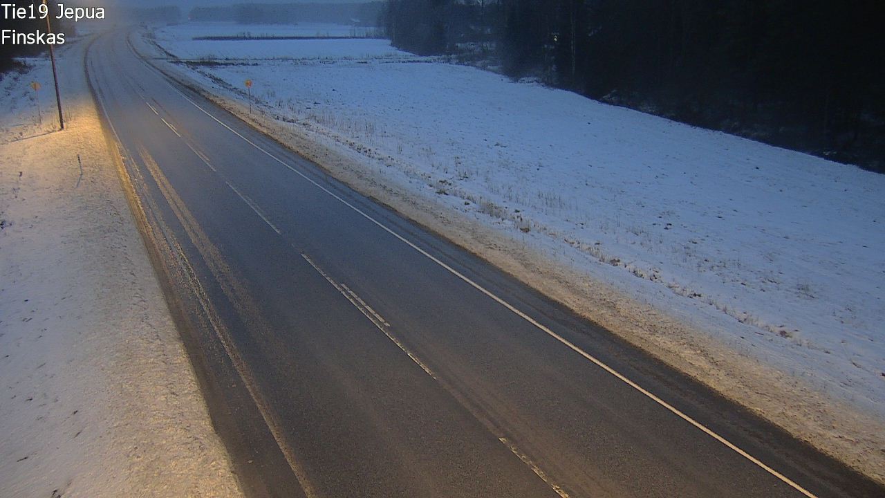 Weather Camera Image Väg 19 Jeppo, Uusikaarlepyy, Pohjanmaa