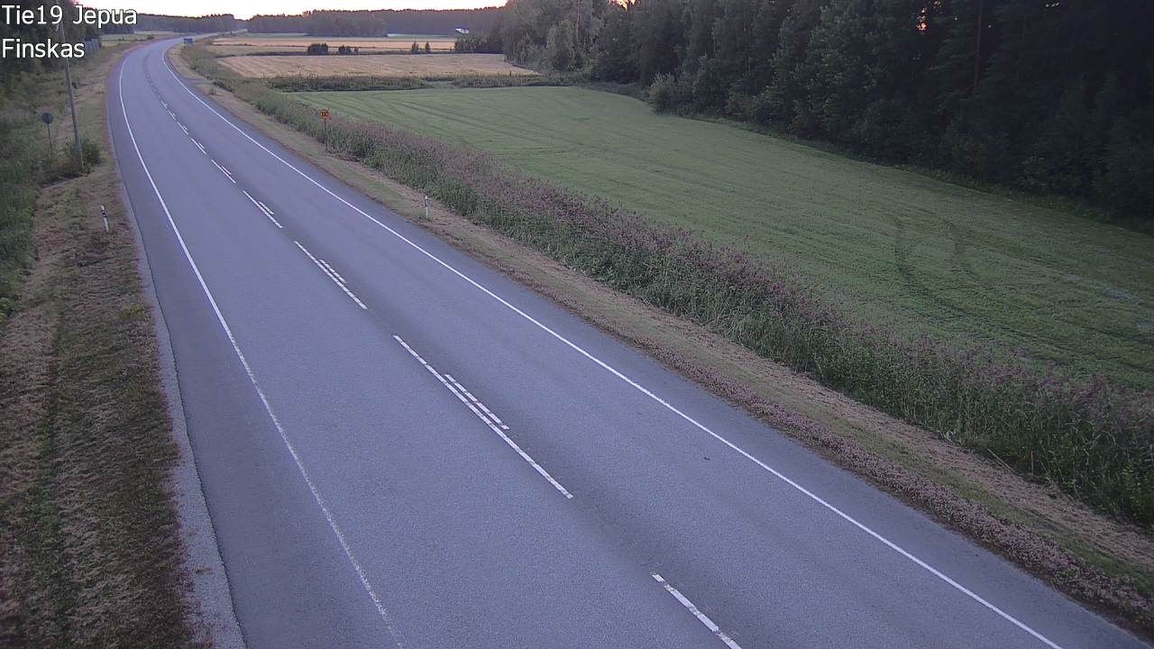 Weather Camera Image Road 19 Jepua, Uusikaarlepyy, Pohjanmaa