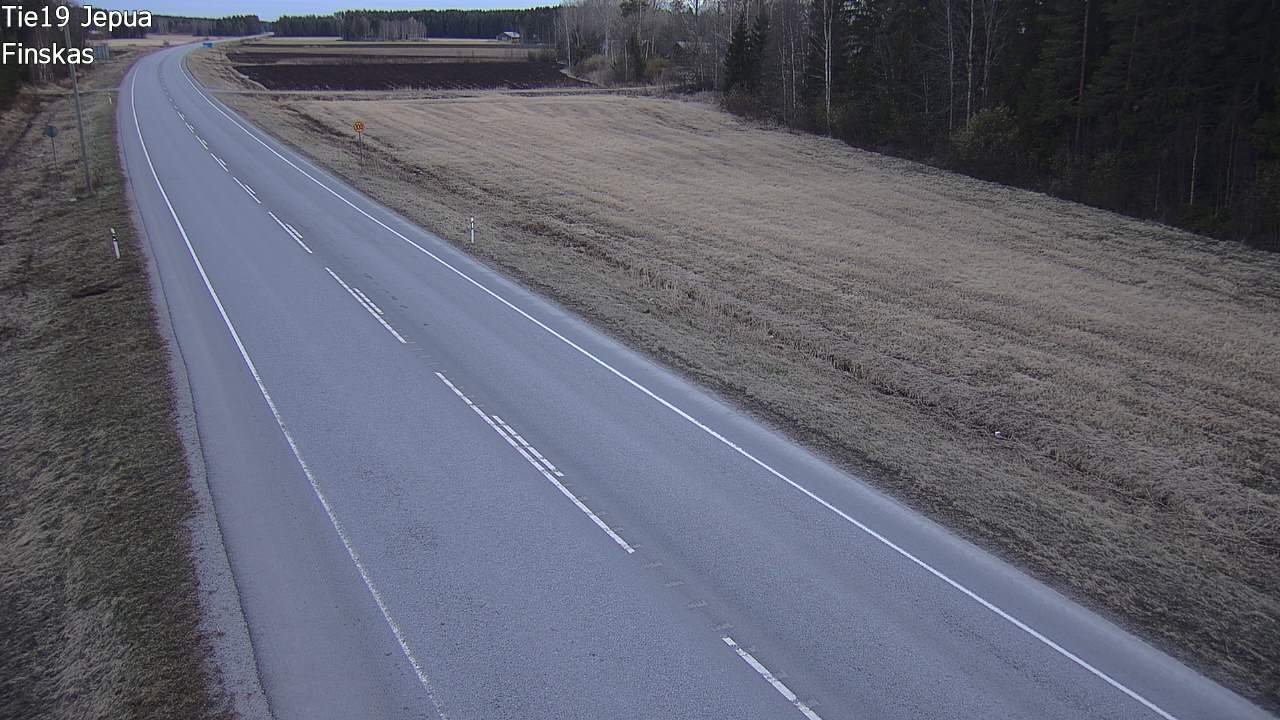 Weather Camera Image Road 19 Jepua, Uusikaarlepyy, Pohjanmaa