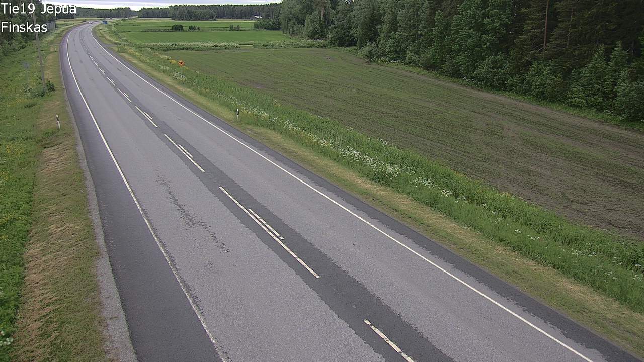 Weather Camera Image Väg 19 Jeppo, Uusikaarlepyy, Pohjanmaa