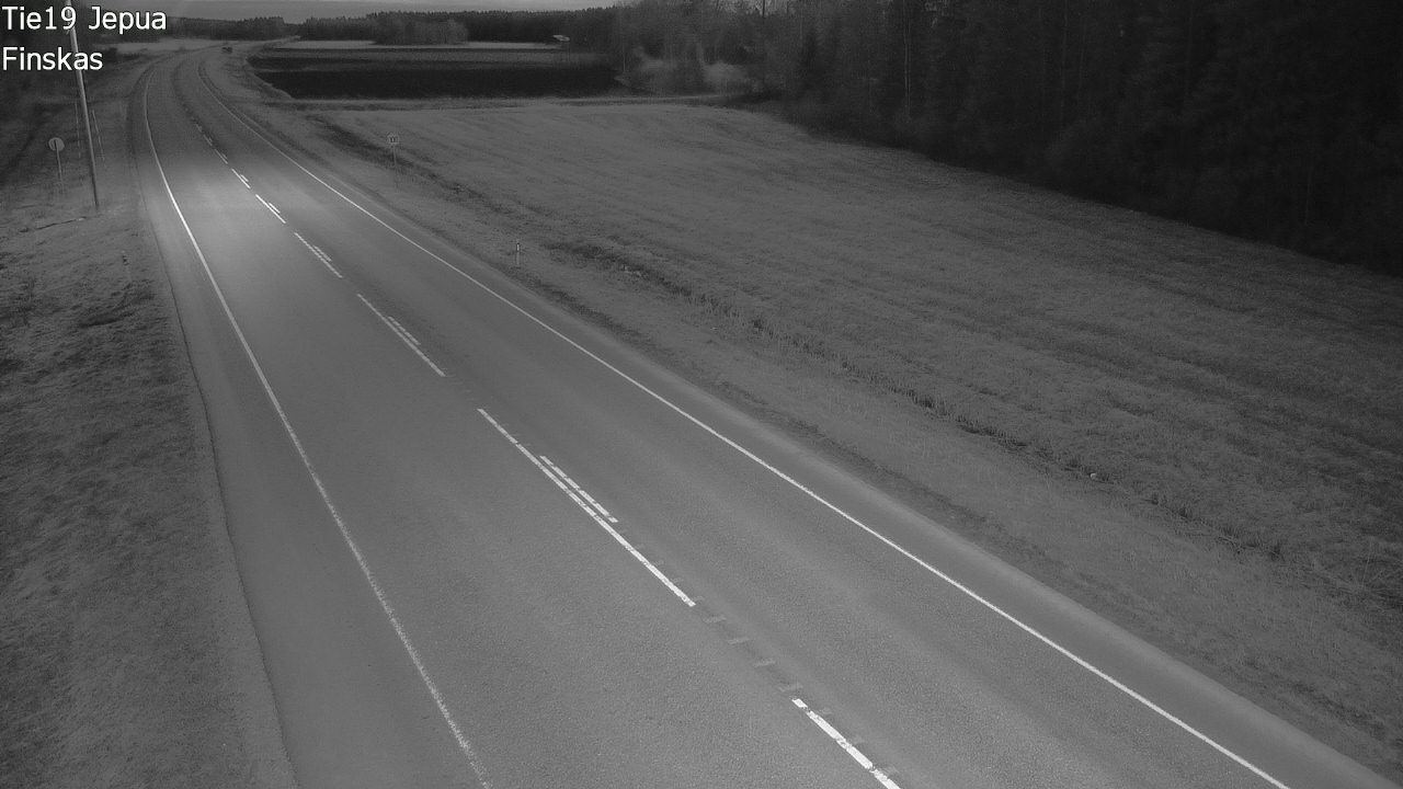 Weather Camera Image Road 19 Jepua, Uusikaarlepyy, Pohjanmaa