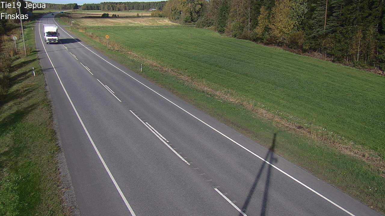 Weather Camera Image Road 19 Jepua, Uusikaarlepyy, Pohjanmaa