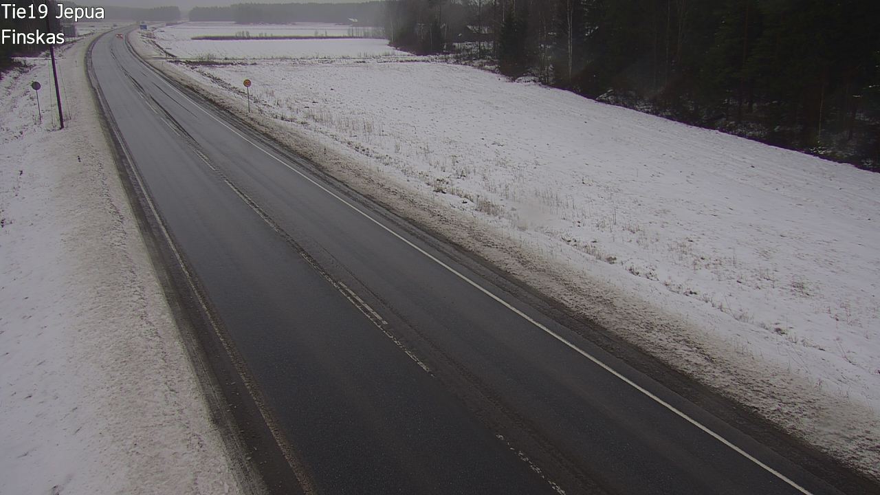 Weather Camera Image Väg 19 Jeppo, Uusikaarlepyy, Pohjanmaa