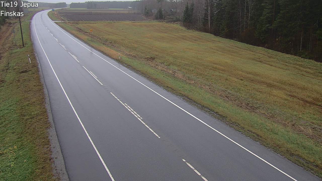 Weather Camera Image Road 19 Jepua, Uusikaarlepyy, Pohjanmaa