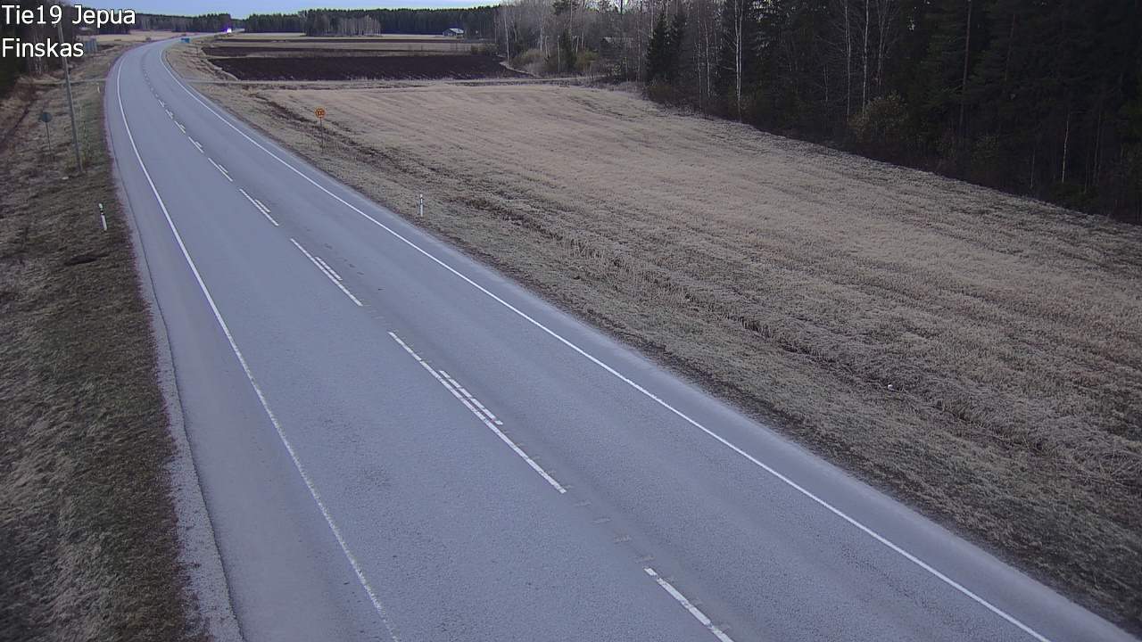 Weather Camera Image Road 19 Jepua, Uusikaarlepyy, Pohjanmaa
