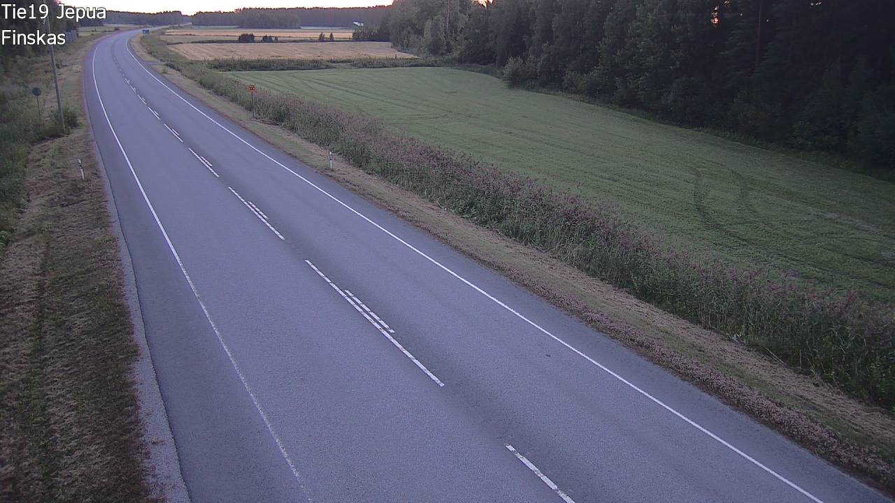 Weather Camera Image Road 19 Jepua, Uusikaarlepyy, Pohjanmaa