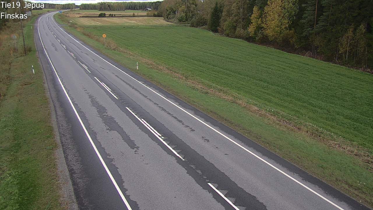 Weather Camera Image Road 19 Jepua, Uusikaarlepyy, Pohjanmaa
