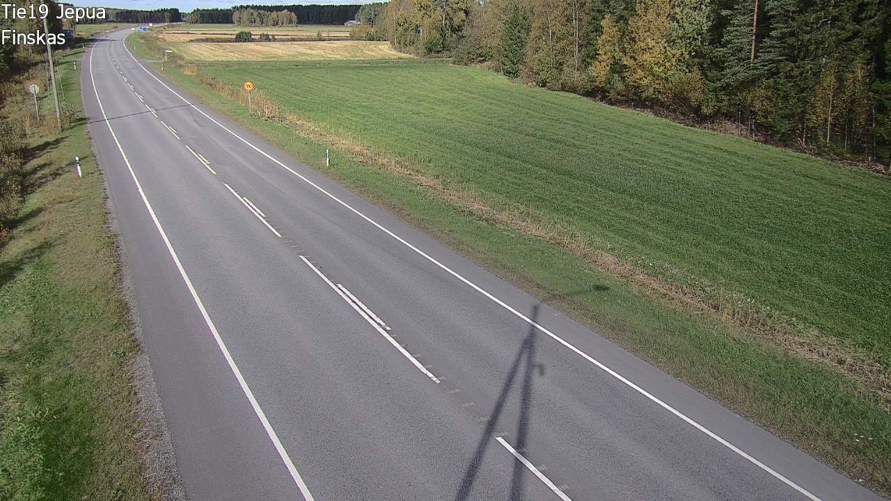 Weather Camera Image Road 19 Jepua, Uusikaarlepyy, Pohjanmaa
