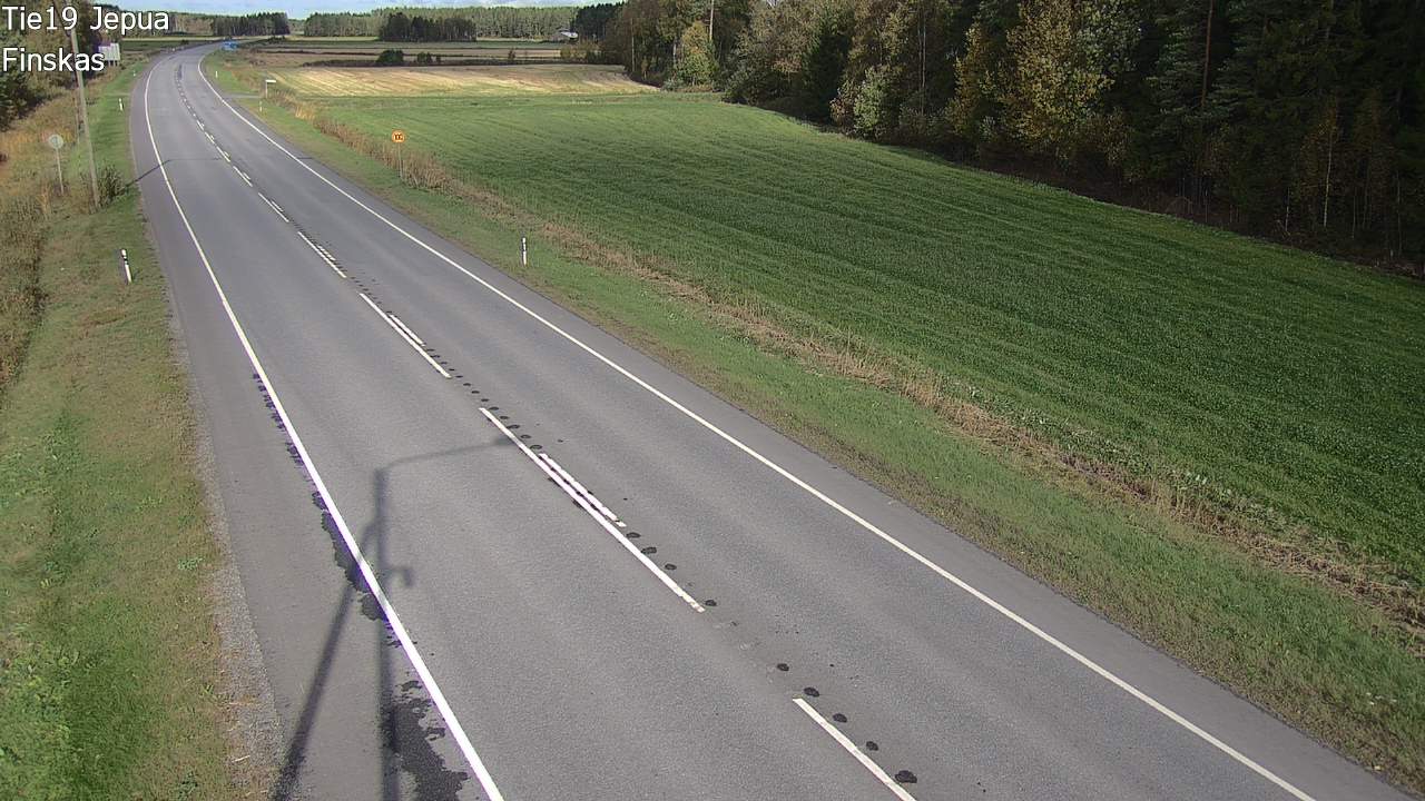 Weather Camera Image Road 19 Jepua, Uusikaarlepyy, Pohjanmaa