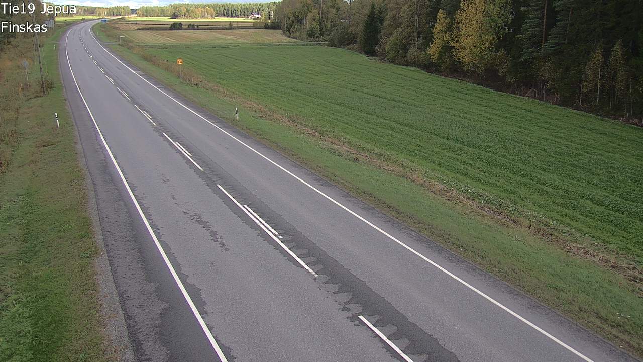Weather Camera Image Road 19 Jepua, Uusikaarlepyy, Pohjanmaa