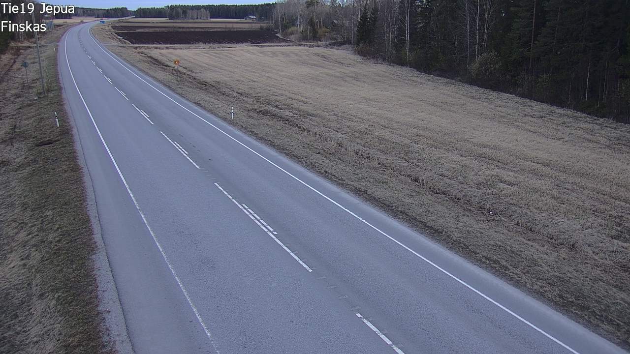 Weather Camera Image Road 19 Jepua, Uusikaarlepyy, Pohjanmaa