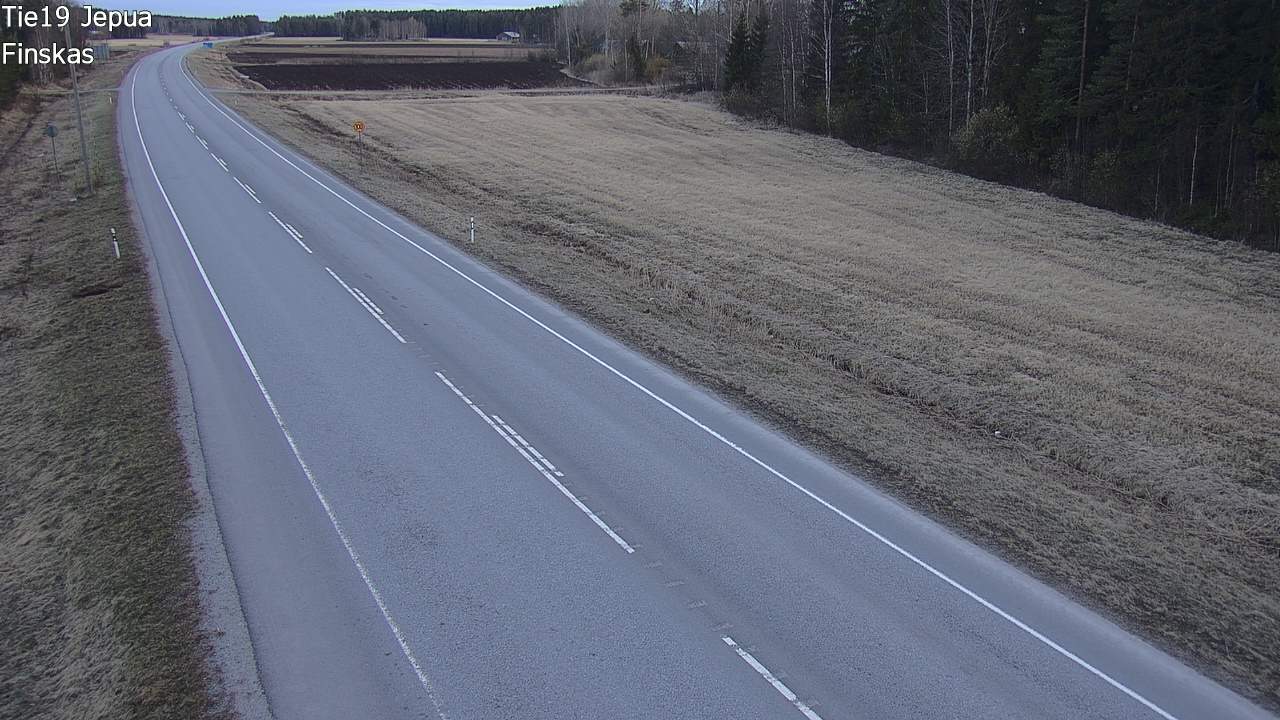 Weather Camera Image Road 19 Jepua, Uusikaarlepyy, Pohjanmaa