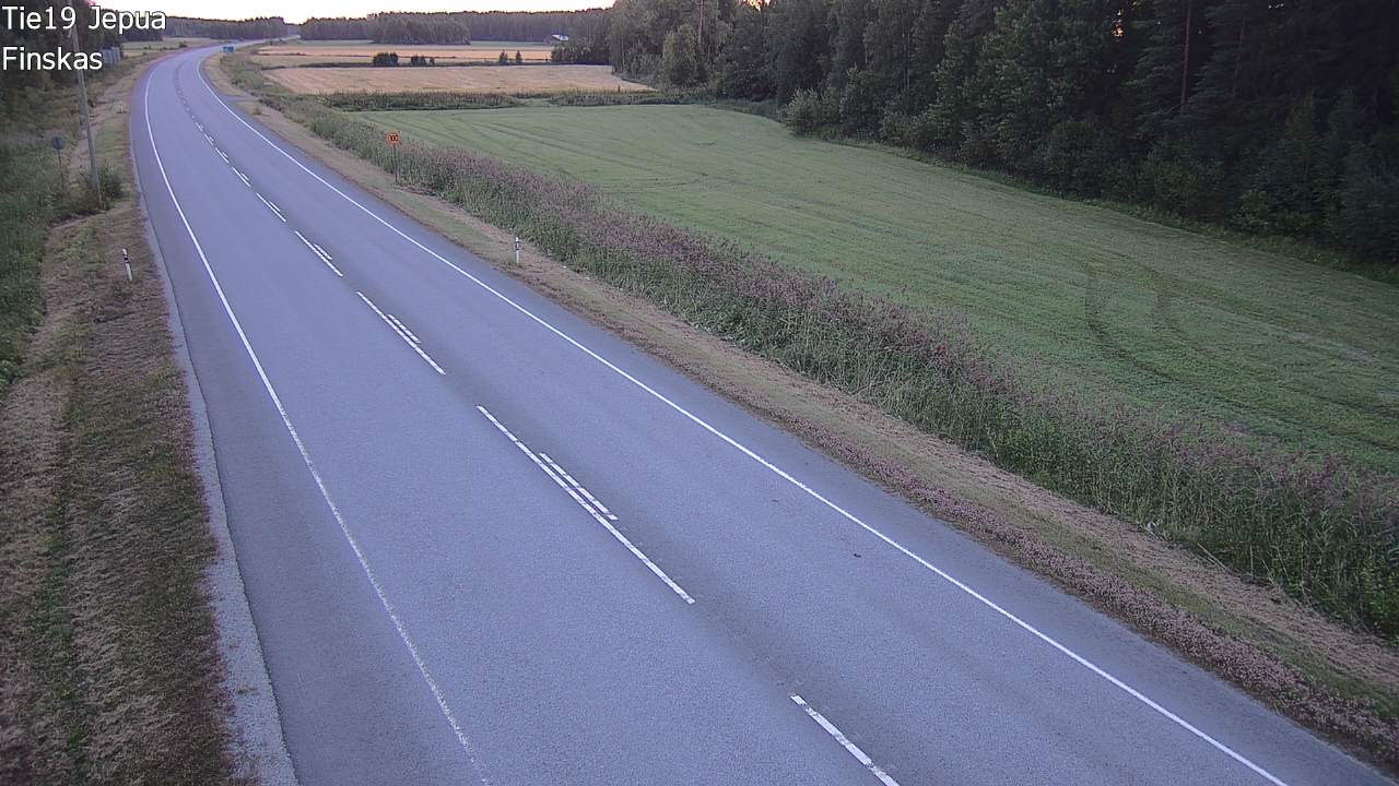 Weather Camera Image Road 19 Jepua, Uusikaarlepyy, Pohjanmaa