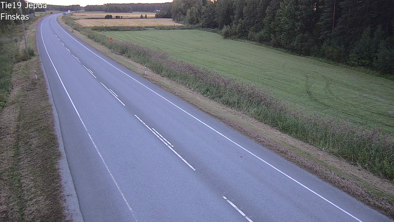 Weather Camera Image Road 19 Jepua, Uusikaarlepyy, Pohjanmaa