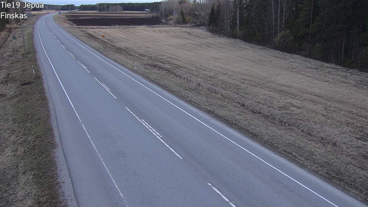 Weather Camera Image Road 19 Jepua, Uusikaarlepyy, Pohjanmaa
