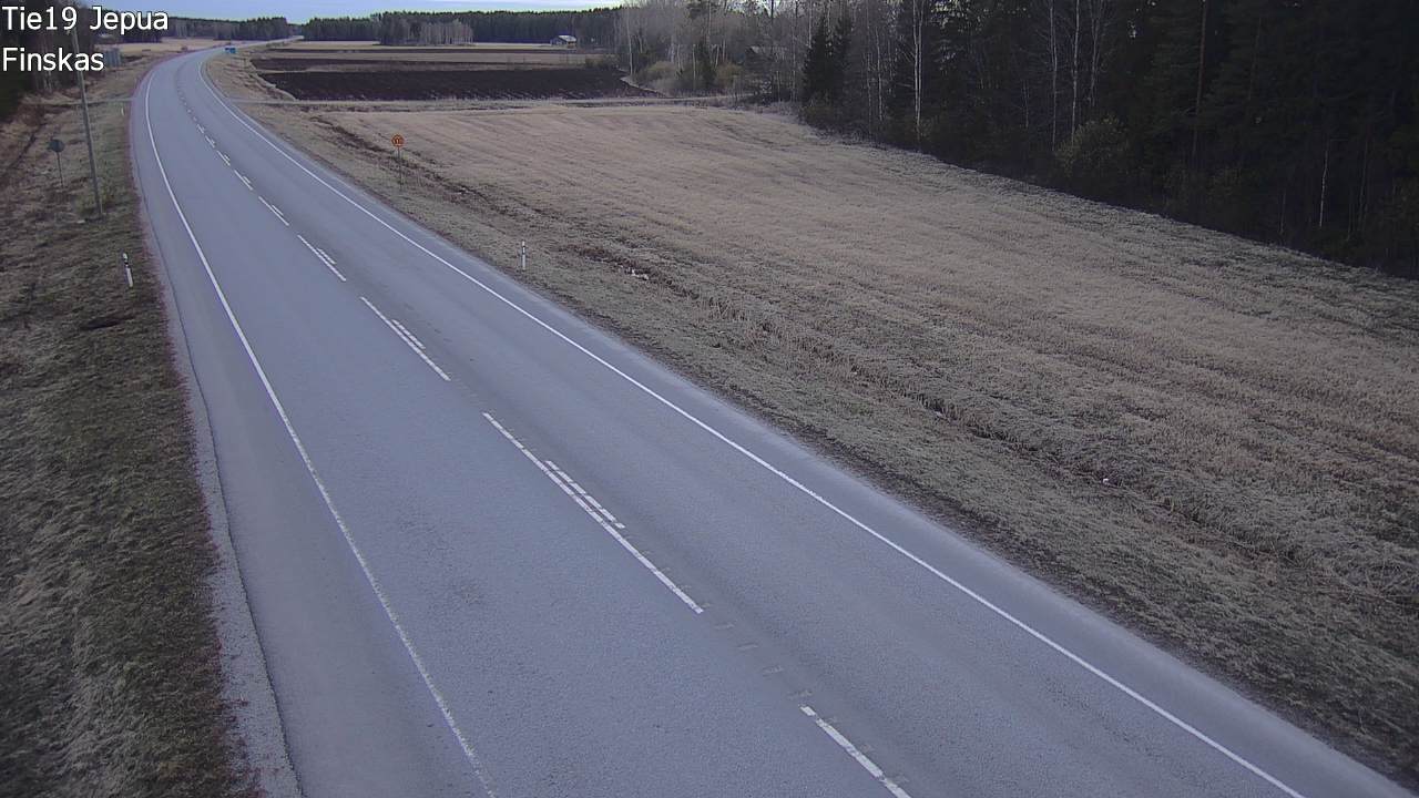 Weather Camera Image Road 19 Jepua, Uusikaarlepyy, Pohjanmaa