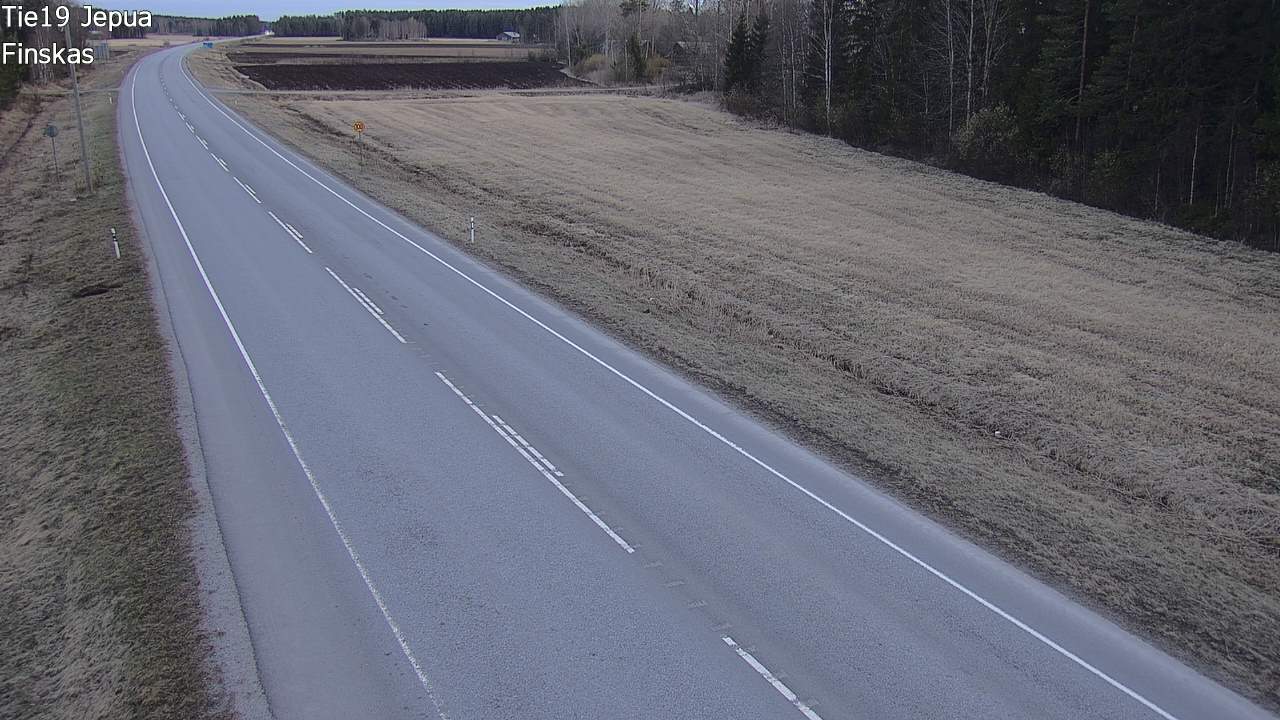 Weather Camera Image Road 19 Jepua, Uusikaarlepyy, Pohjanmaa
