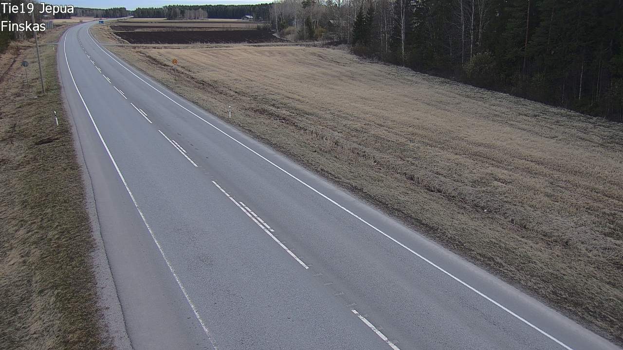Weather Camera Image Road 19 Jepua, Uusikaarlepyy, Pohjanmaa