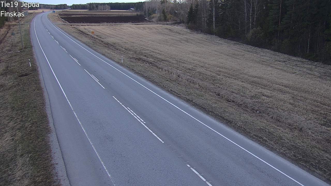 Weather Camera Image Road 19 Jepua, Uusikaarlepyy, Pohjanmaa