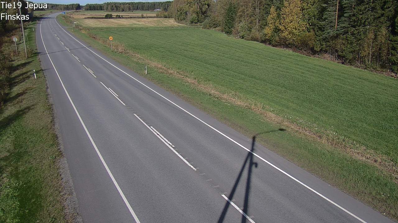 Weather Camera Image Road 19 Jepua, Uusikaarlepyy, Pohjanmaa