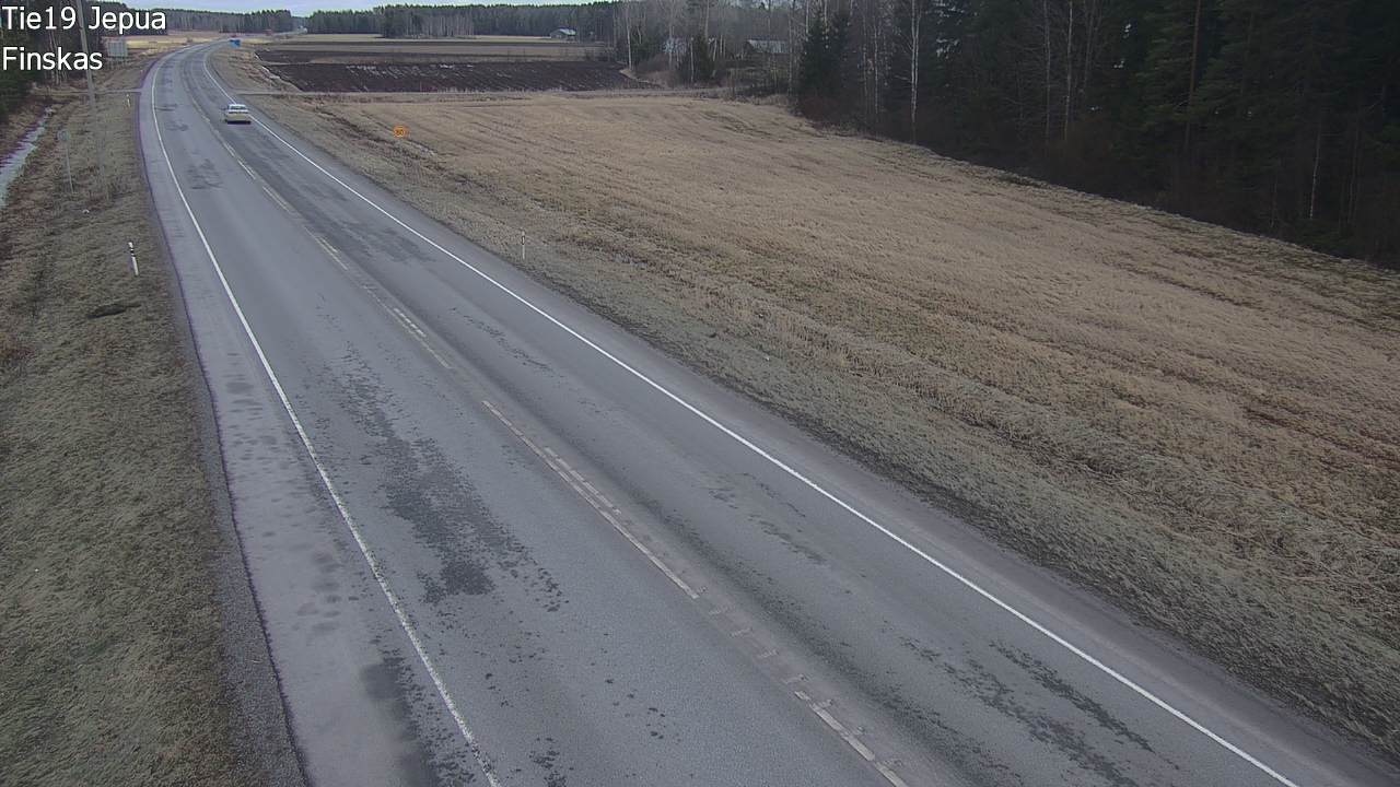 Weather Camera Image Road 19 Jepua, Uusikaarlepyy, Pohjanmaa