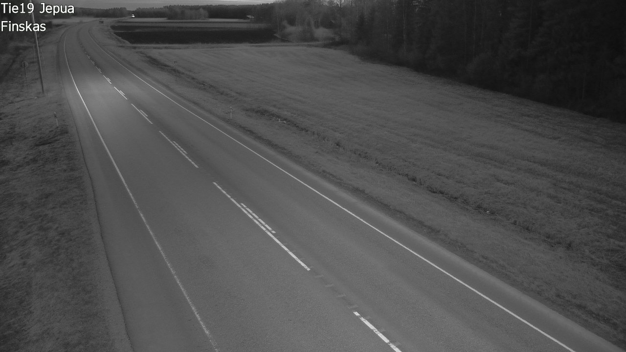 Weather Camera Image Road 19 Jepua, Uusikaarlepyy, Pohjanmaa