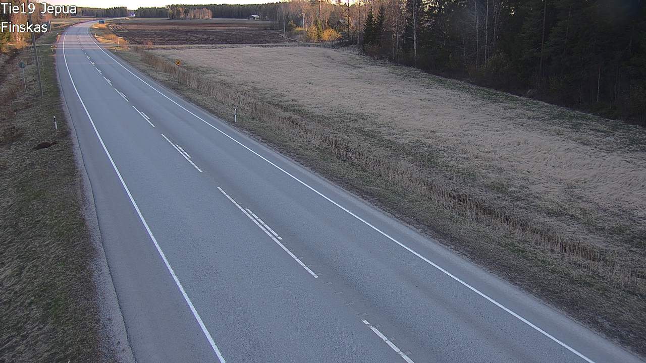 Weather Camera Image Road 19 Jepua, Uusikaarlepyy, Pohjanmaa