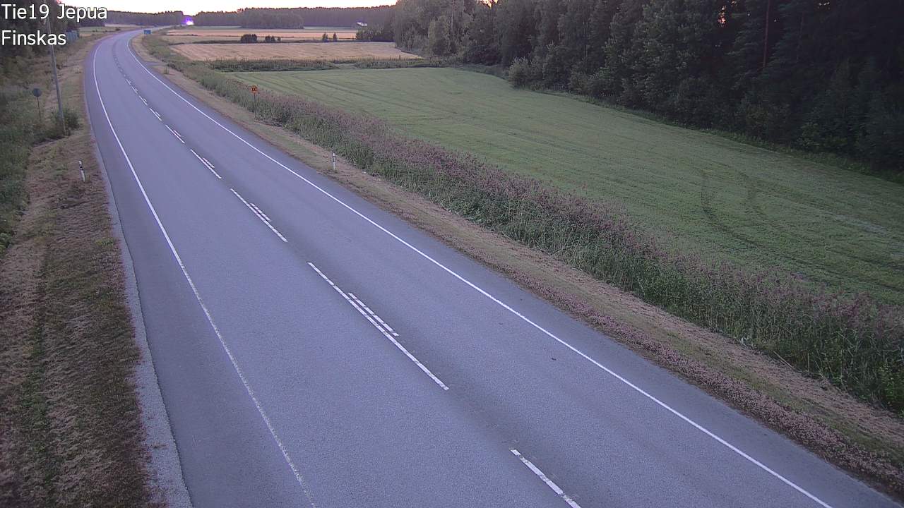 Weather Camera Image Road 19 Jepua, Uusikaarlepyy, Pohjanmaa