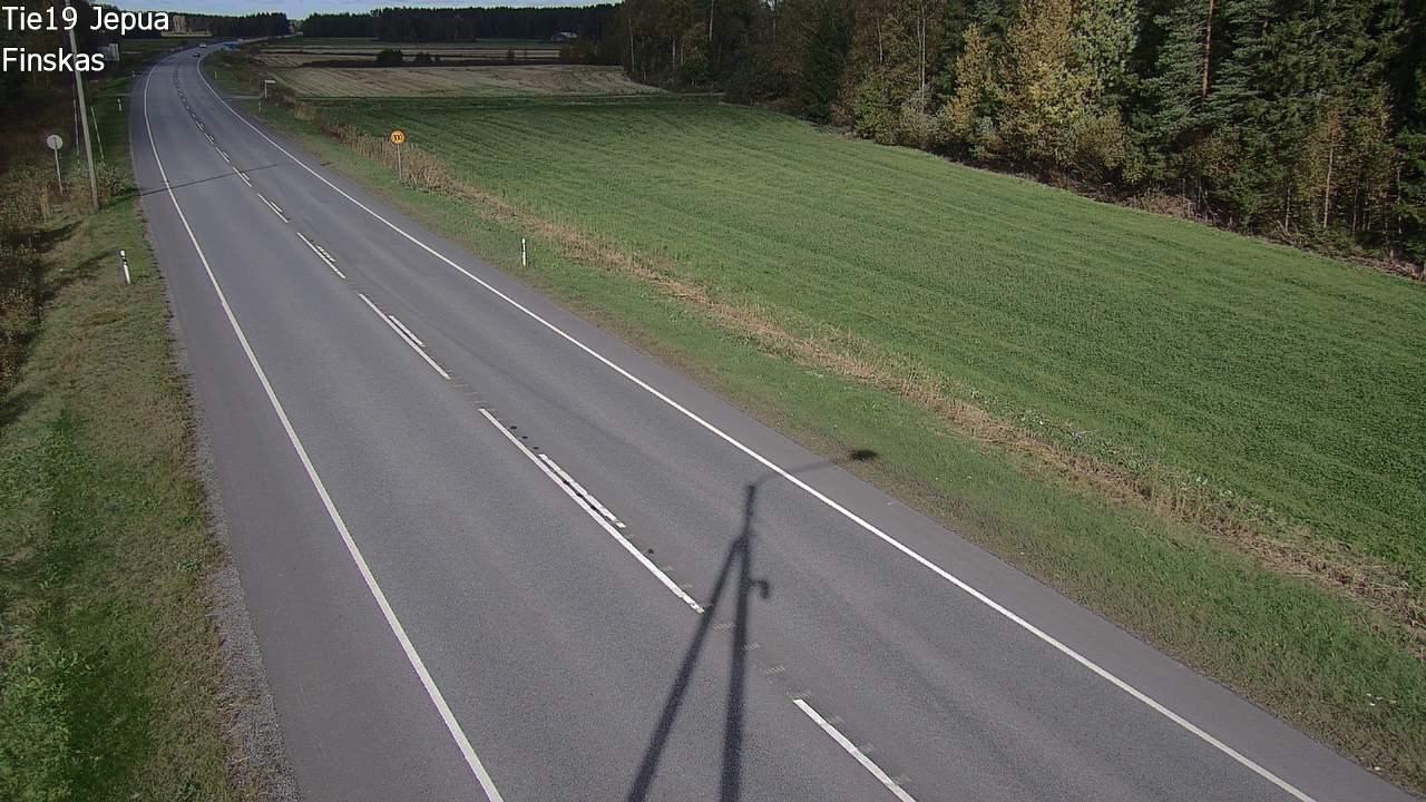 Weather Camera Image Road 19 Jepua, Uusikaarlepyy, Pohjanmaa