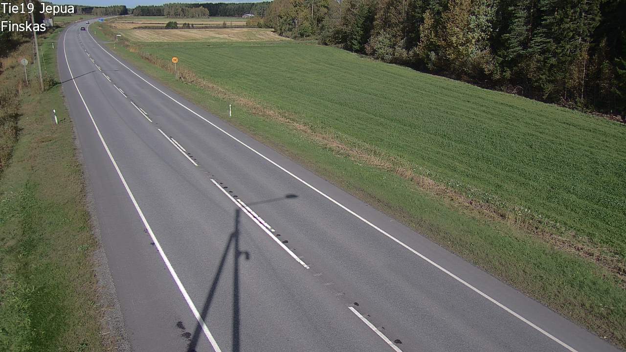 Weather Camera Image Road 19 Jepua, Uusikaarlepyy, Pohjanmaa